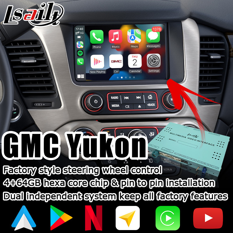 Android 9.0 Carplay Navigation Box Video Interface Box android auto For GMC Yukon Etc