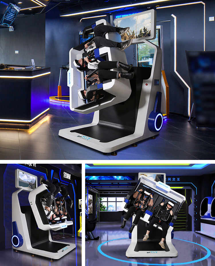 Double Roller Coater VR 360 Simulator 2 Players For Game Centers