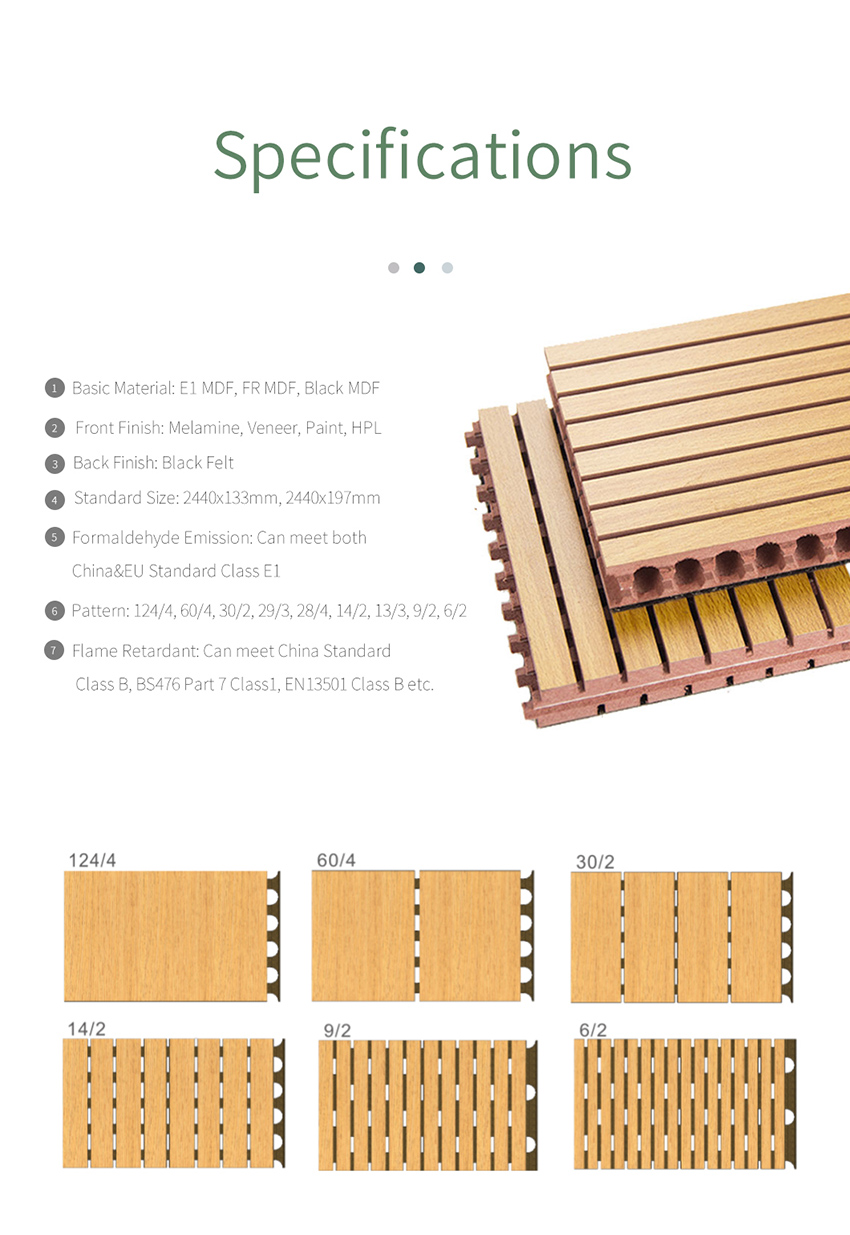 China wholesale oem available grooved modern sound proof wall natural oak wood acoustic panels for Auditorium