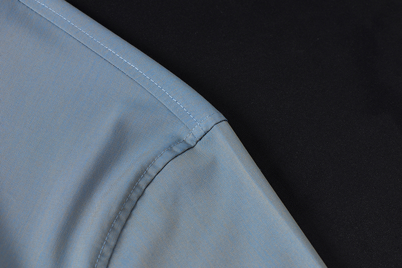 Formal Men's Plus Size Shirt with Viscose Lining and Long Sleeves in Polyester Cotton