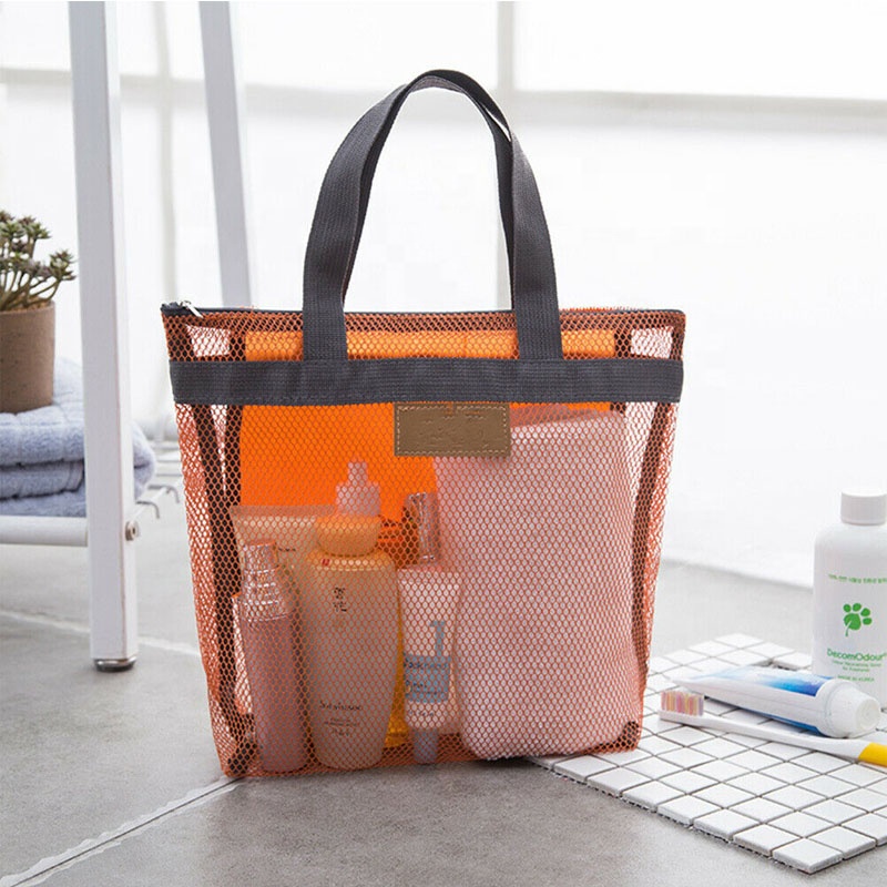 Eco Net Custom Pink Beach Bag Tote Compact Poolside Classic Rectangle