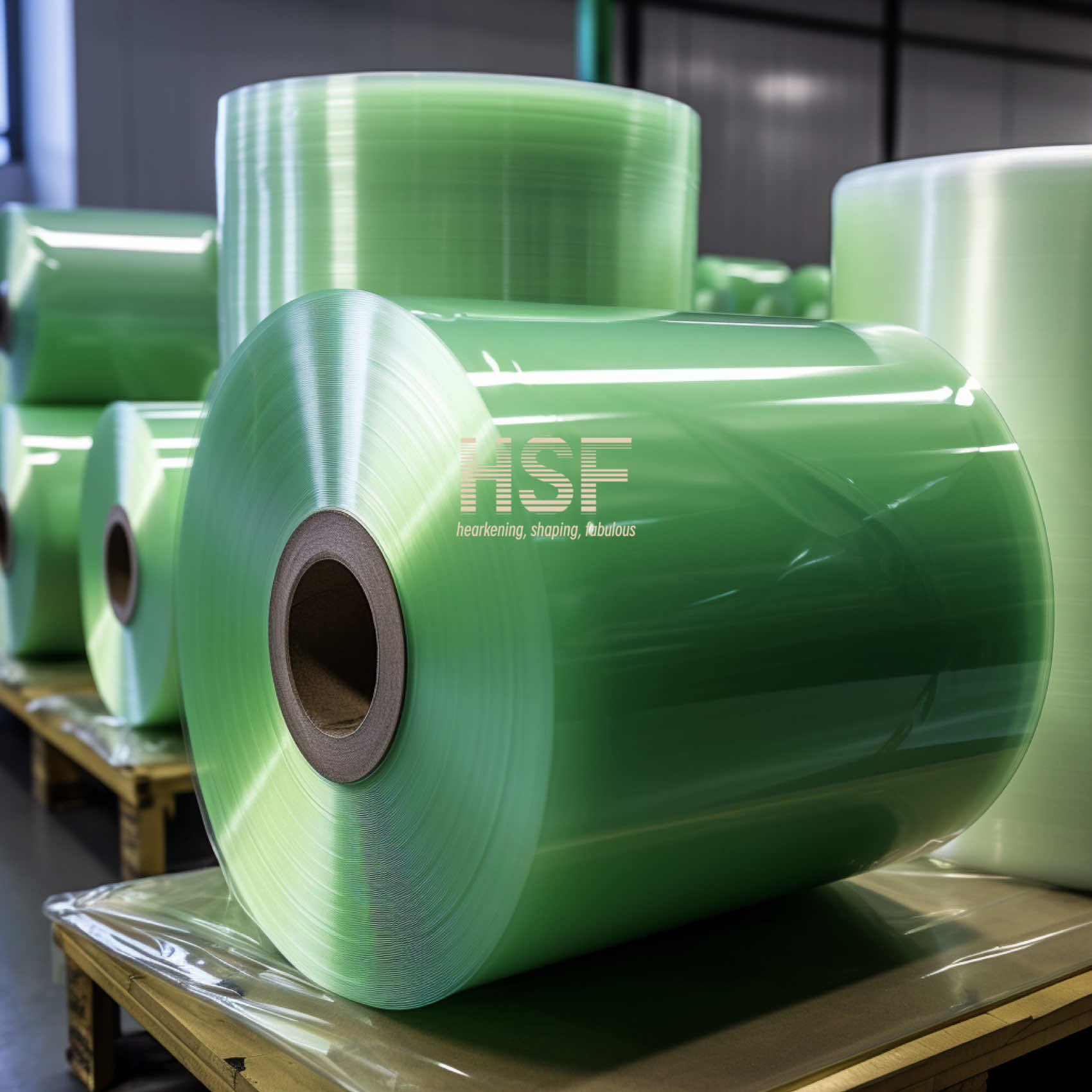 70 Micron Translucent Green Mono Oriented Polypropylene Film Packaging Solutions