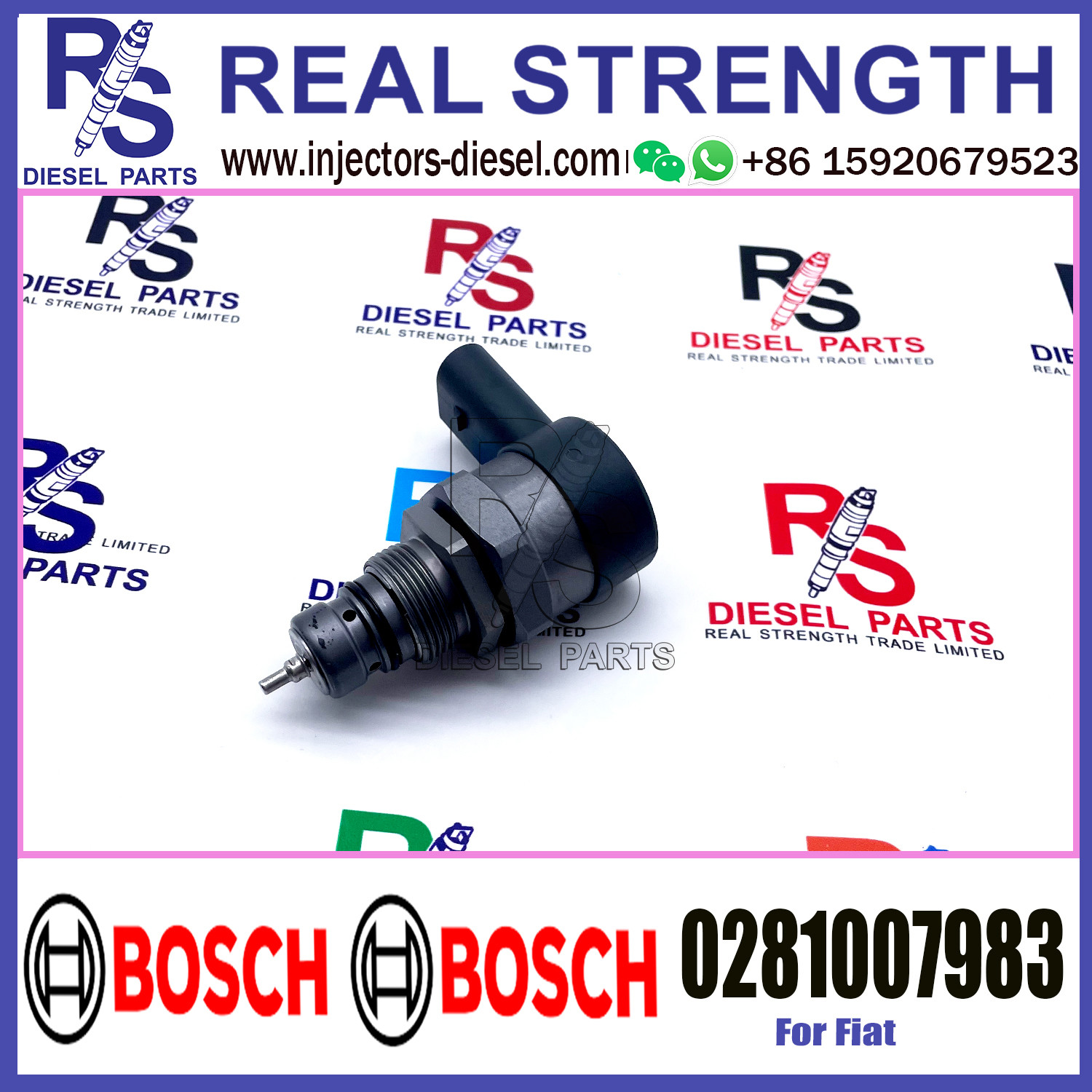 BOSCH Control Valve 0281007983 DRV Regulator Solenoid 0281007983 Applicable to Fiat