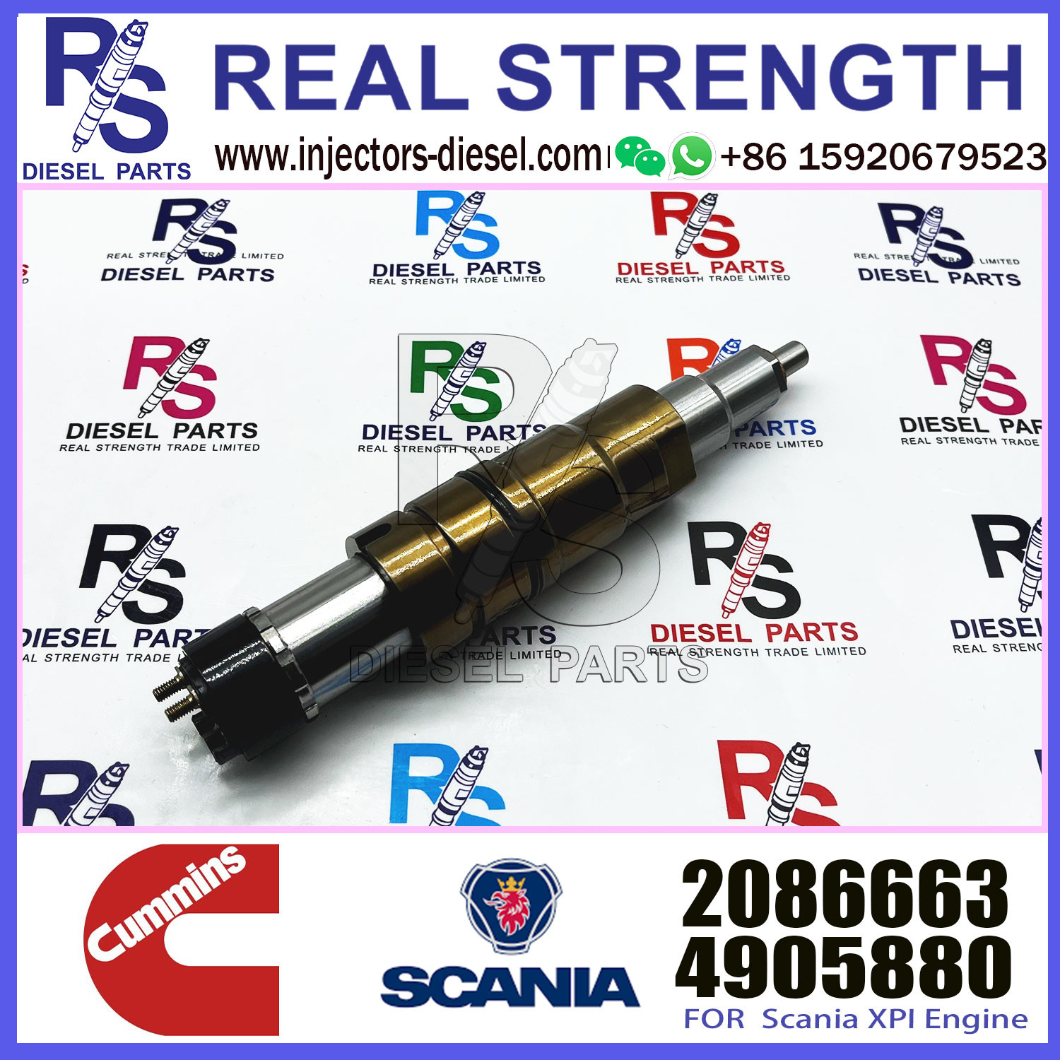 Fuel Injector Assembly 2872544 2086663 2057401 2872405 203183 Common Rail Injector