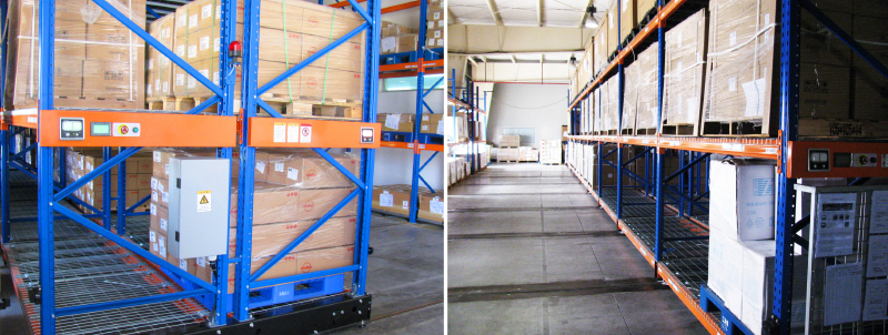 Electric mobile racking system