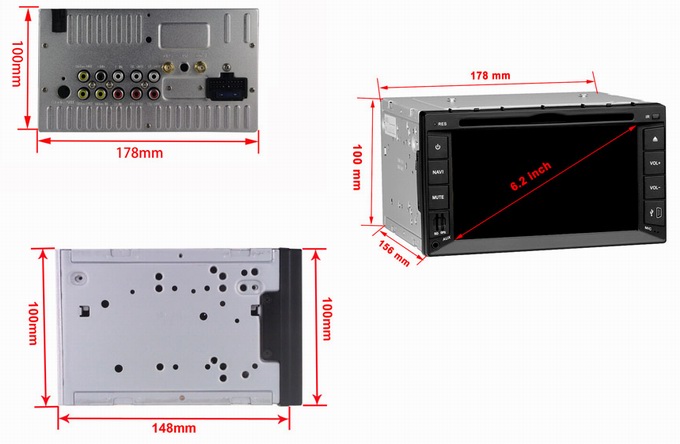 Universal car radio with bluetooth RDS gps smart TV media player OCB-2615