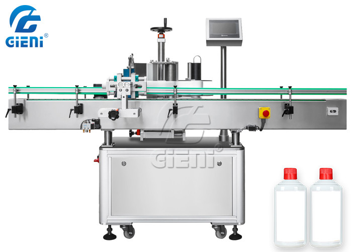 Air Cylinder Positioning Round Bottle Labeling Machine 300pcs / Min