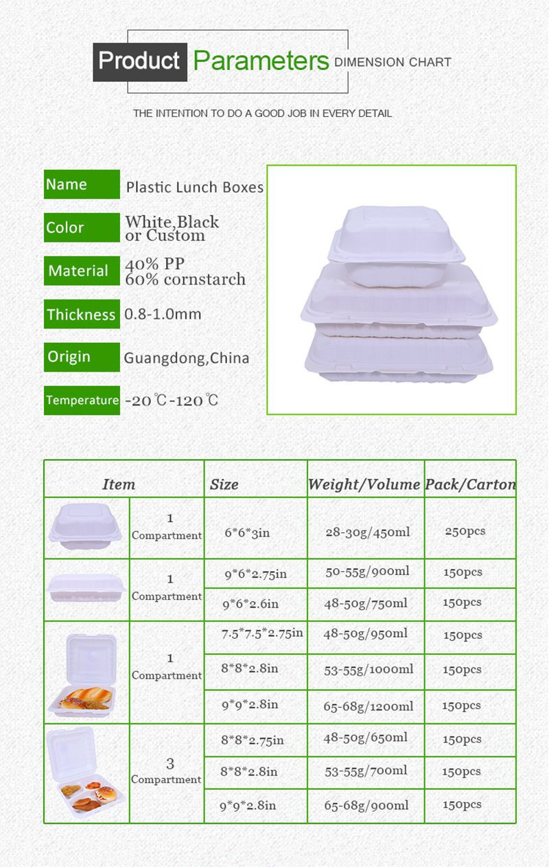 Microwave 40%PP 3L Disposable Take Away Containers Thermoforming