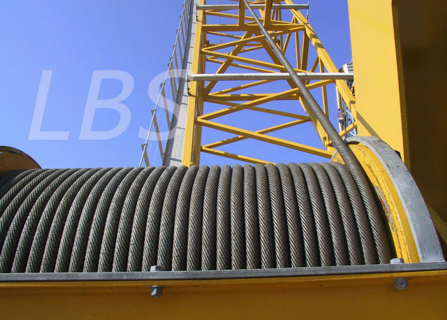 Carbon Steel 8mm Diameter Wire Rope Winding Winch Drum LEBUS Series for Marine