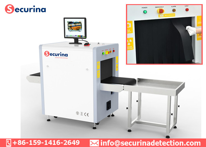 High Penetration 140KV Dual-energy X Ray Machine , X Ray Luggage Machine