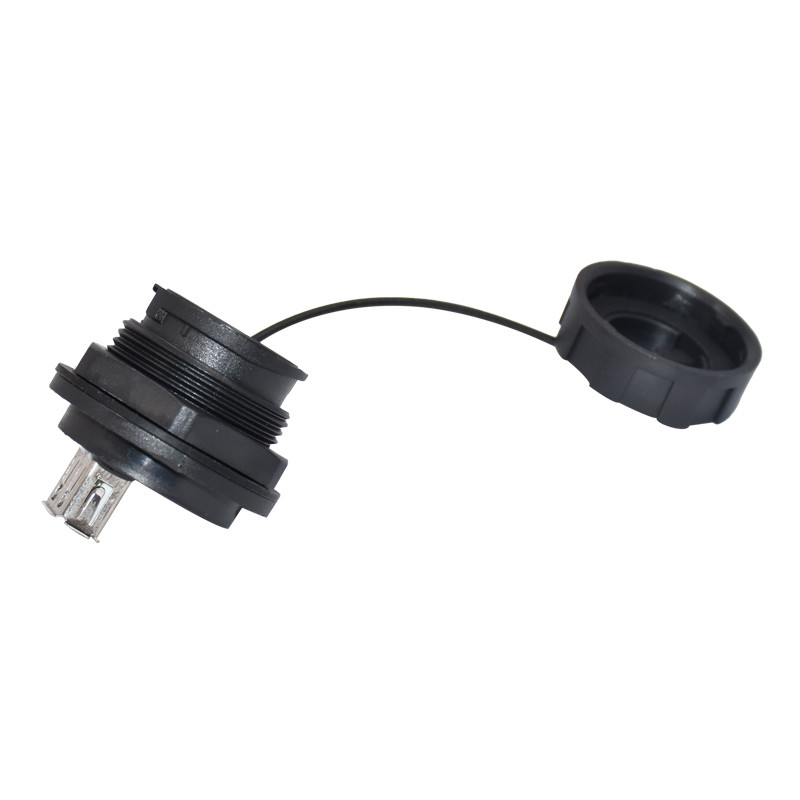 4 Pin Ethernet Connector , IP67 USB 2.0 Male Connector For Communication Equipment