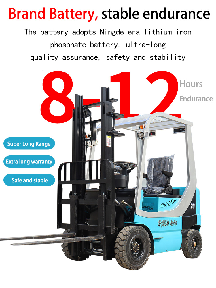 Cheap Electric Forklift Truck 1.5t 2t 3ton Small Lithium Battery New Full Electric Forklift Hotels, Garment Shops