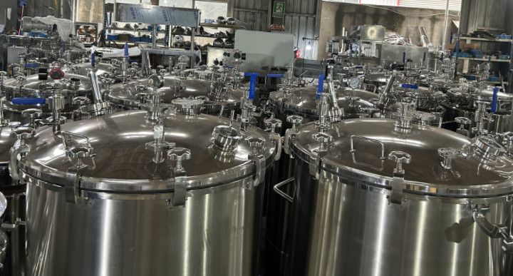 0.02MPa To 0.1MPa Mirror Polishing Softgel Medicine Storage Tanks
