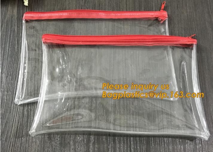 Factory Custom made Environmental PVC clear packaging toy storage handle bag,plastic tote packaging bag with handles fro