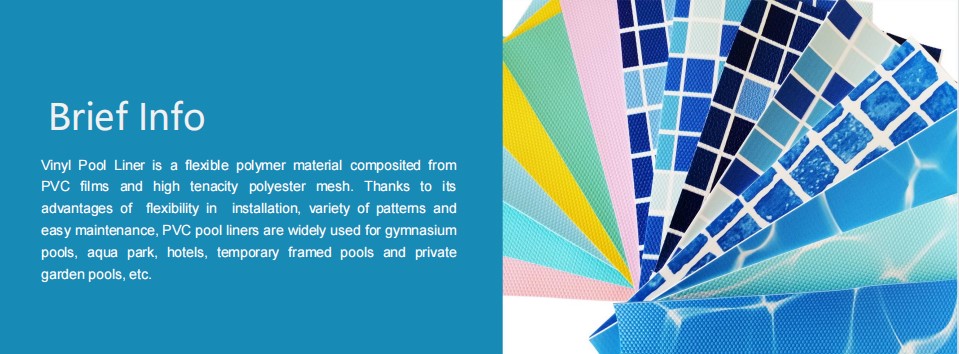 Anti Slip 16 Foot Pool Liner Waterproof 16ft Grey PVC Vinyl Pool Liner