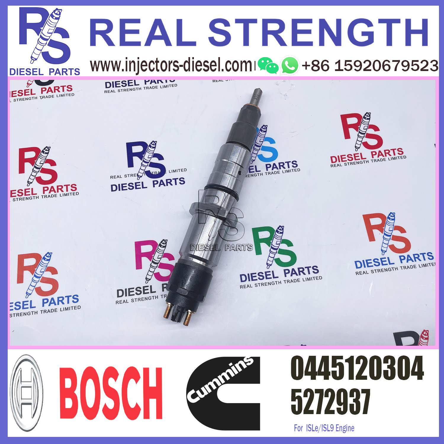 Diesel Engine Common Rail Fuel Injection 5272937 0445120304