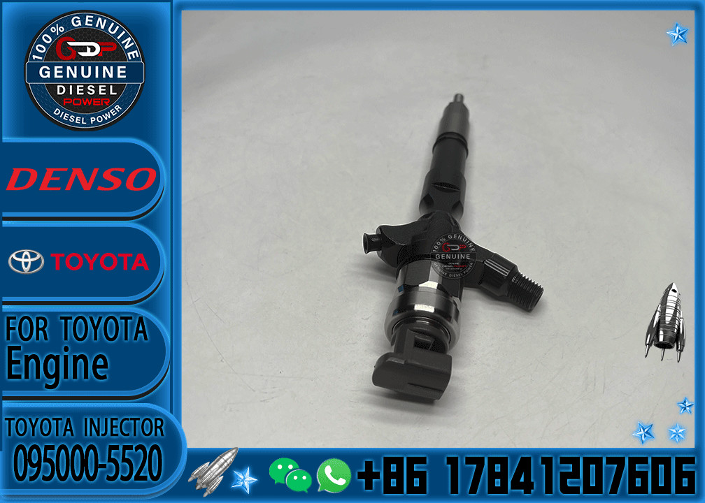 Factory Direct Deal New Common Rail Injector 23670-0L010 Diesel Fuel Injector Nozzle 095000-5520 For 2KD-FTV Engine