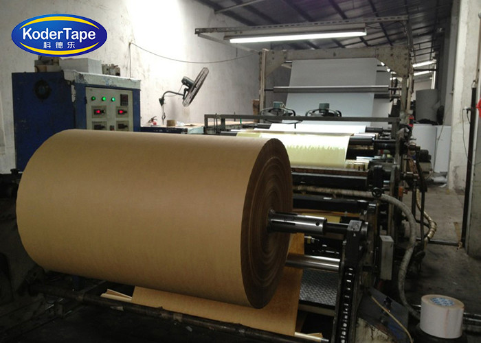 Self Adhesive Kraft Paper Tape Jumbo Rolls General Purpose , Jumbo Stretch Film