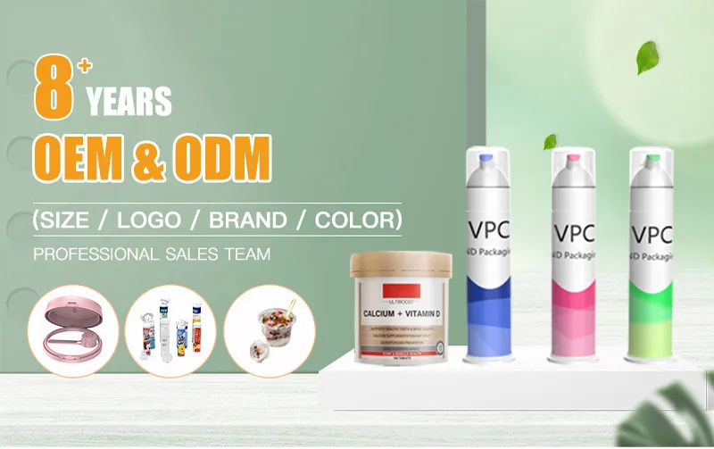 Product Private Label Effervescent Vitamin C Tube with Competitive and PP Collar Material