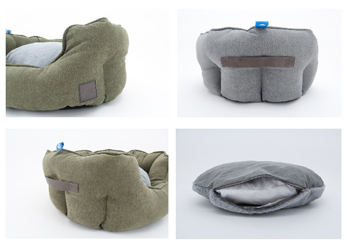 Calming Plush Fluffy Anxiety Donut Dog Bed Medium L Xl Xxl Xxxl