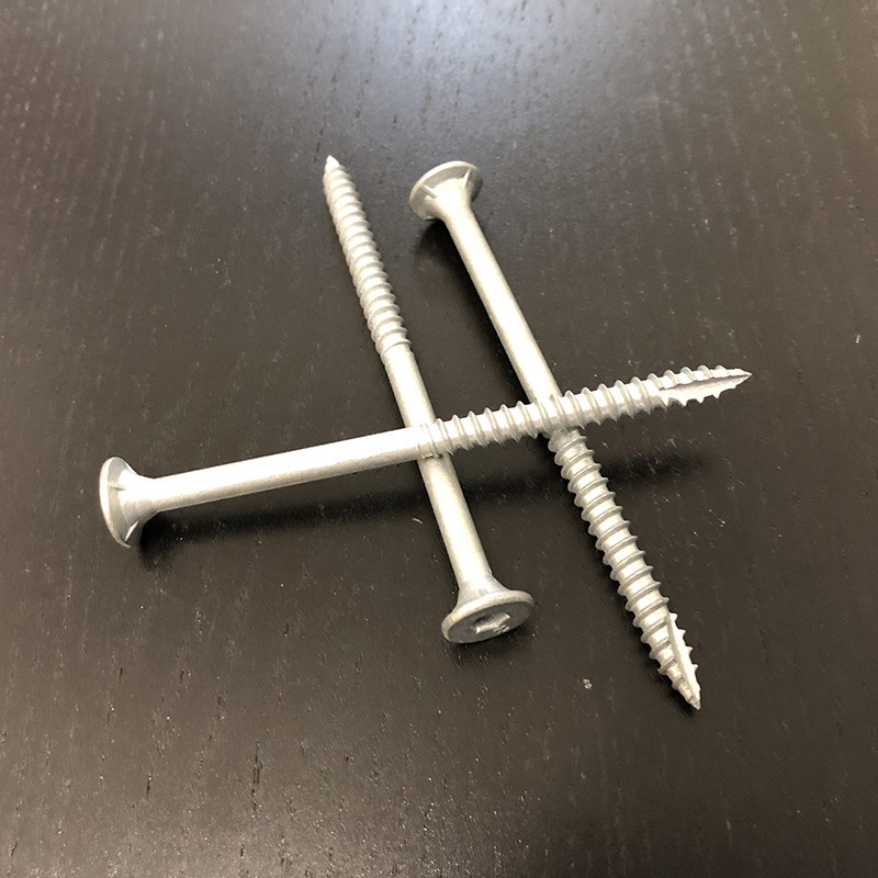 Galvanised C4 Bugle Head Batten Screws 14G Hex Socket Drive 100mm Decking Screws