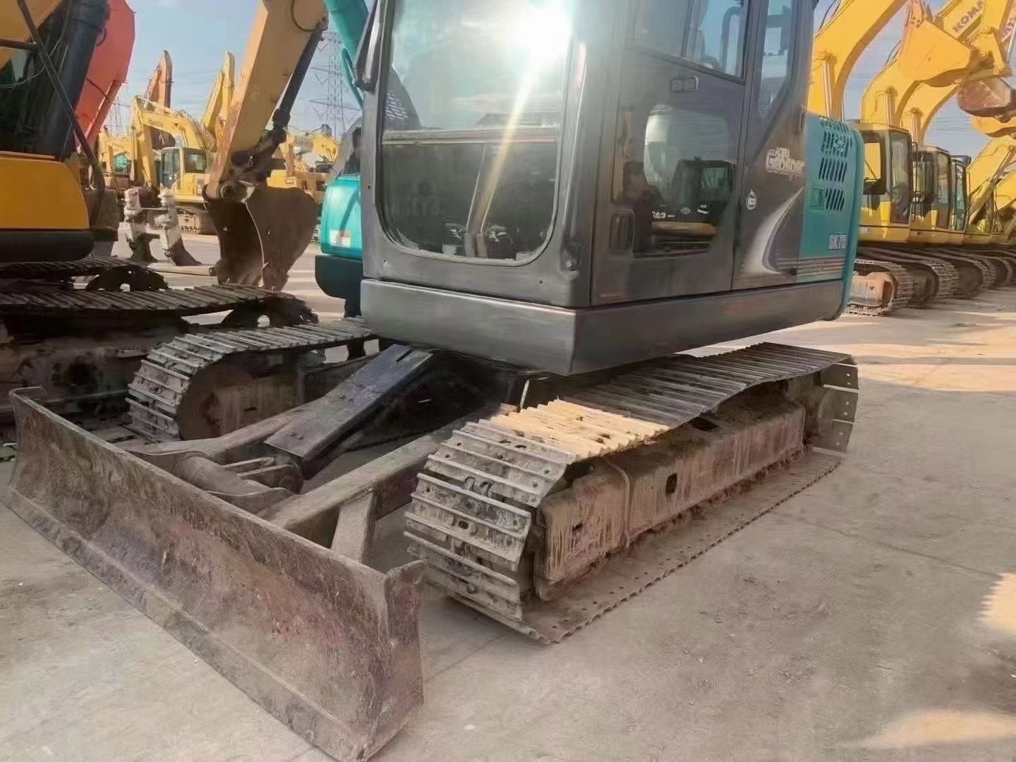 Original Kobelco Used Excavator SK 75 Earth Moving Machine 7 Ton