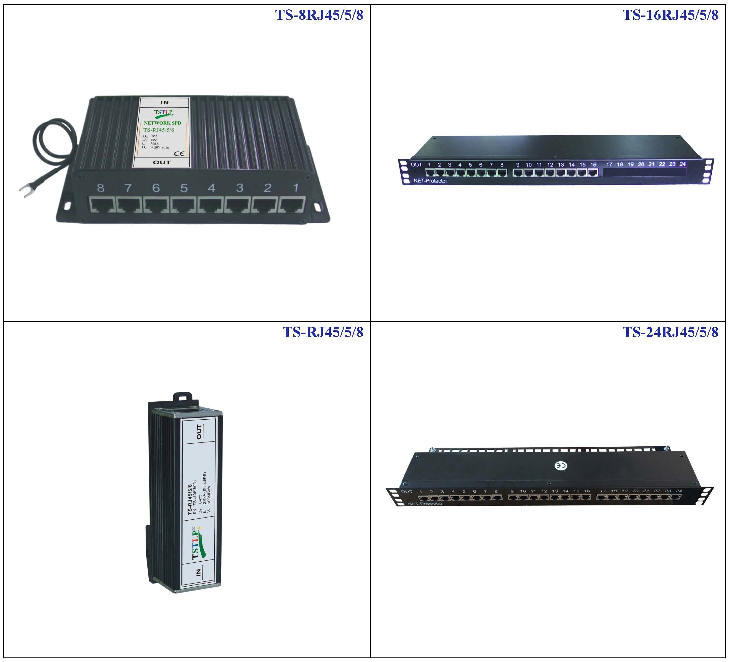 5V 8 Lines 8 Channels Lightning Surge Protector For Lan Cable Network