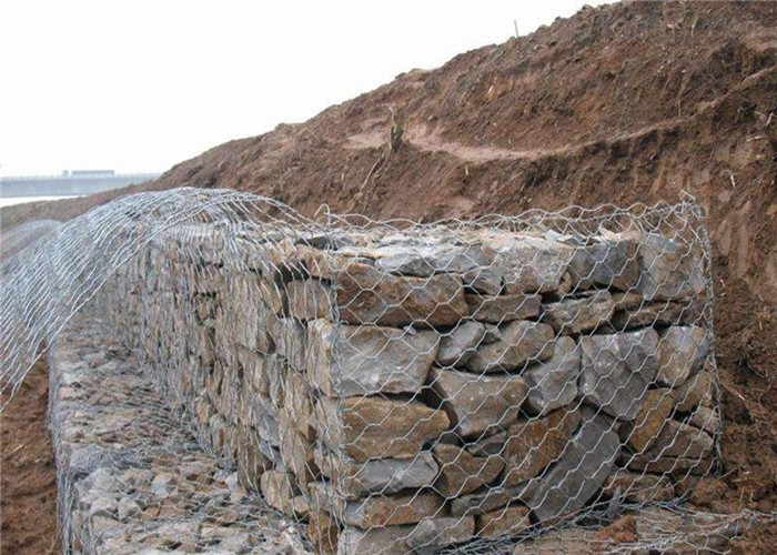 Anti Corrosive Gabion Wire Mesh Panels Hexagonal Double Twisted Weaving