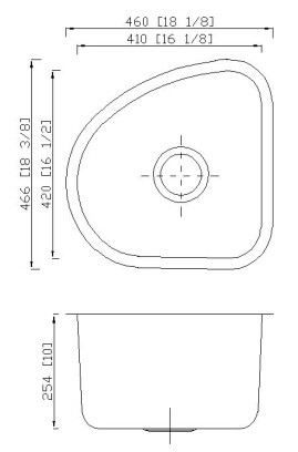 Corner 18 Inch Single Bowl Stainless Kitchen Sink Undermount Installation
