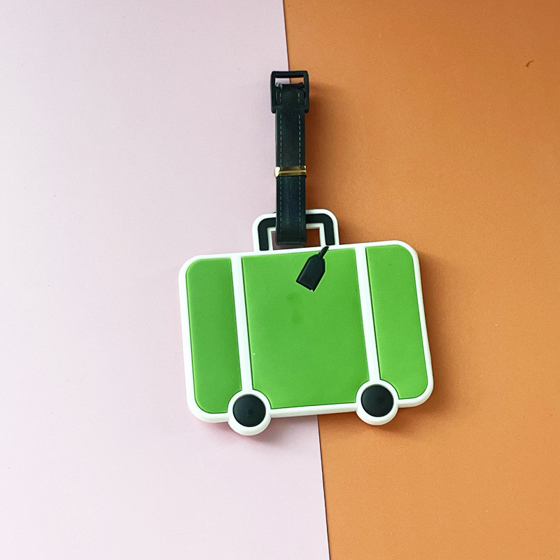 Large Silicone Name Luggage ID Tags Cute Cartoon Pig Bear For Travel