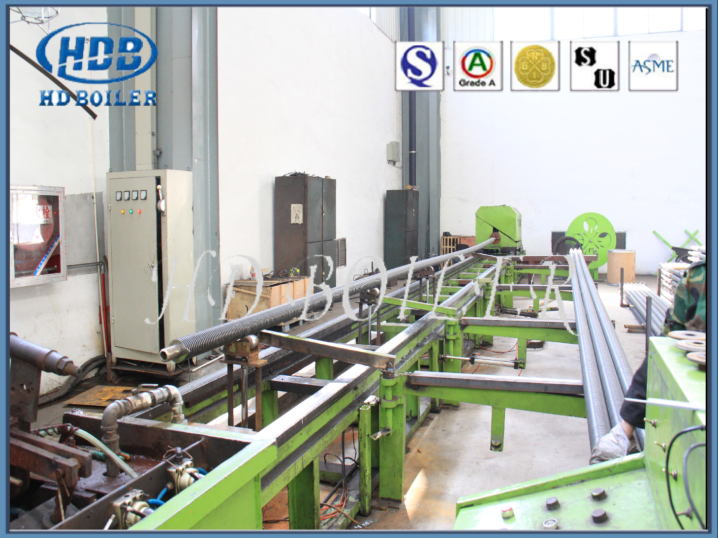 Spiral Finned Boiler Fin Tube / Heat Exchanger Tubes With High Efficiency