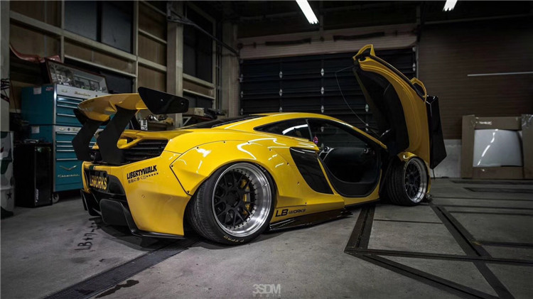 For McLaren 650S 625c Wide-body Kit 650S 625c Upgrades the LB-style Front and Rear Bumper Spoiler Widebody Kit