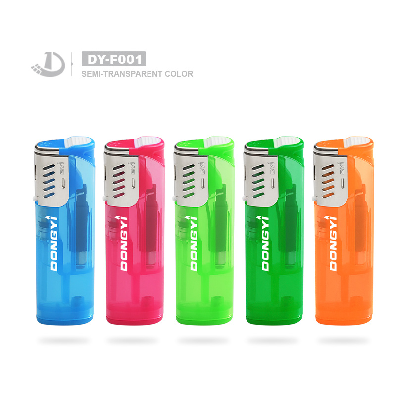 Dongyi Disposable/Refillable High Quality Plastic Windproof EUR Standard Cigarette Gas Lighter