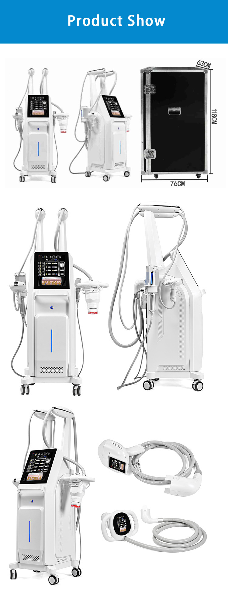 40K Vacuum Cavitation Machine RF Therapy Skin Tightening 360 Rotation