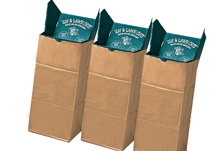 10 Count Multiwall Kraft Paper Bags Large 30 Gallon Paper Leaf Bags