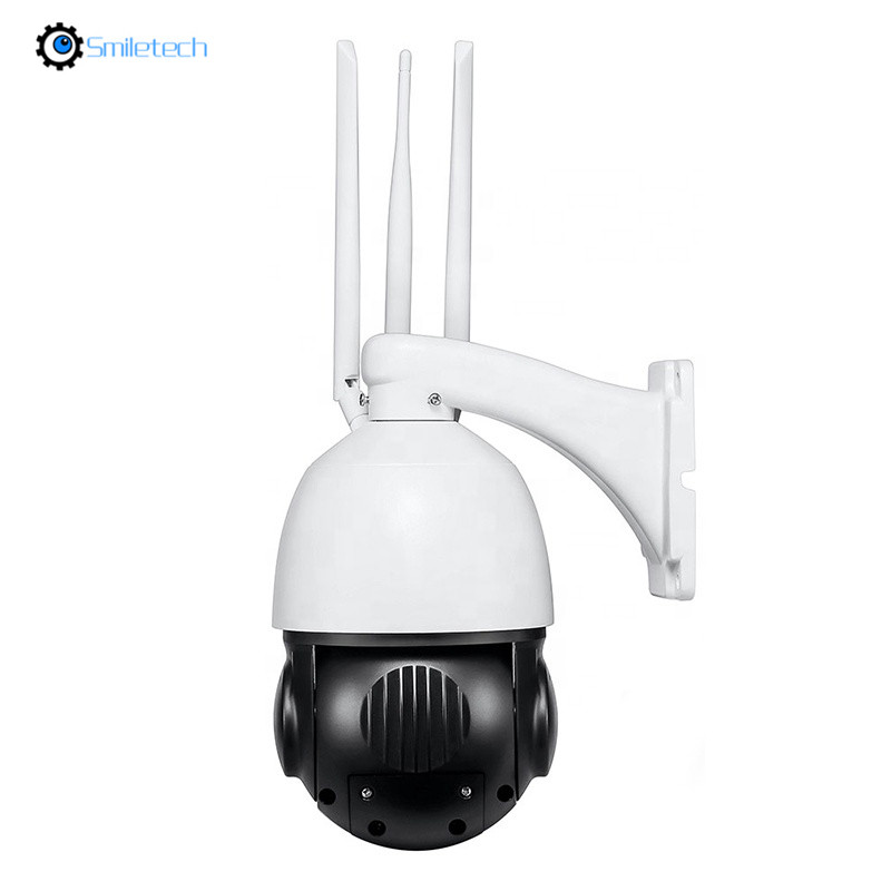 120W Solar 5MP 4G PTZ camera system humanoid auto tracking 20X zoom motion detection 4G speed dome CCTV camera system