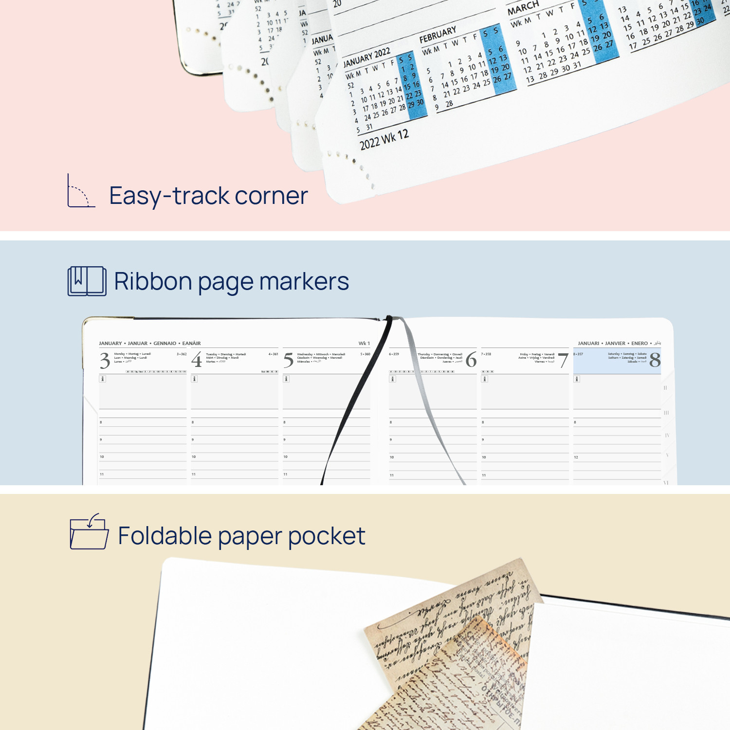 C8LK7 ECO Friendly Academic Planner 2023 Vertical Page Layout