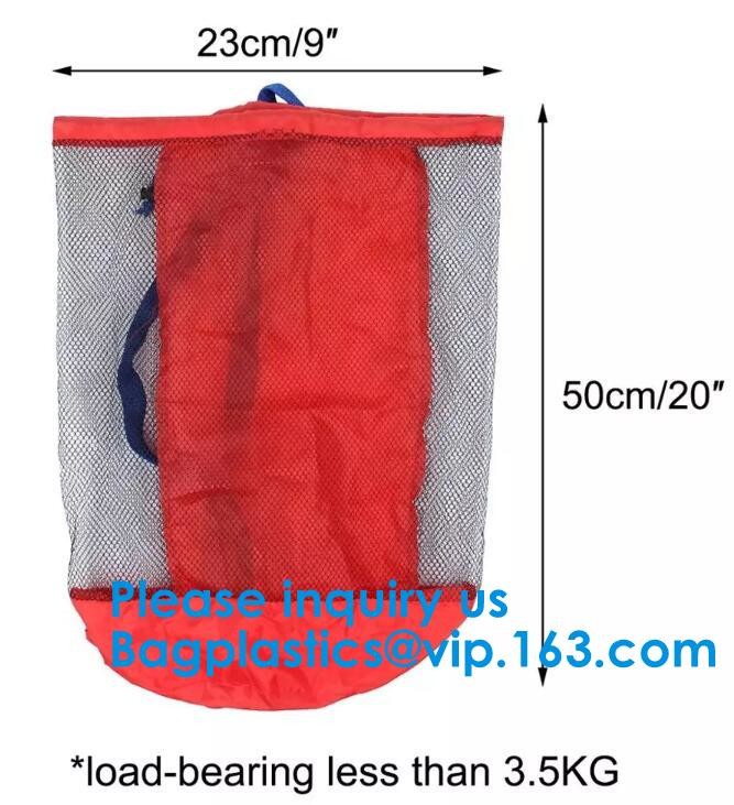Premium Nylon Beach Laundry Mesh Drawstring Bag Nylon Mesh Gift Bag/Small Drawstring Mesh Bag Bagease Bagplastics