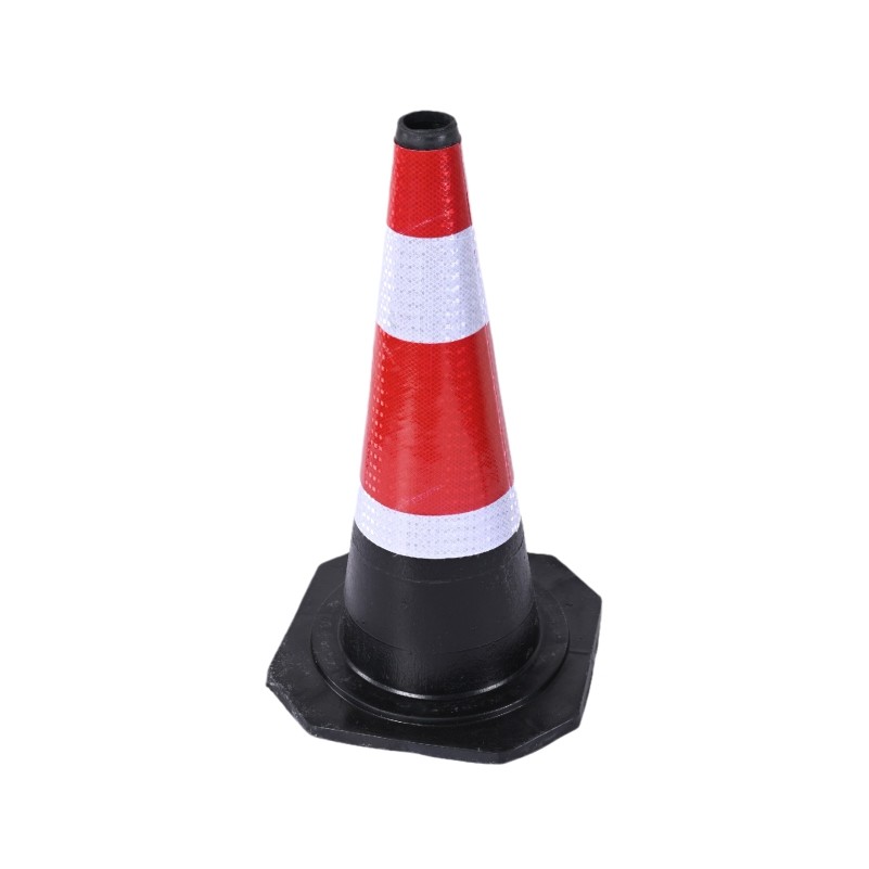 50cm Orange / Blue / Green PVC EVA Traffic Directional Cone For Road Safety