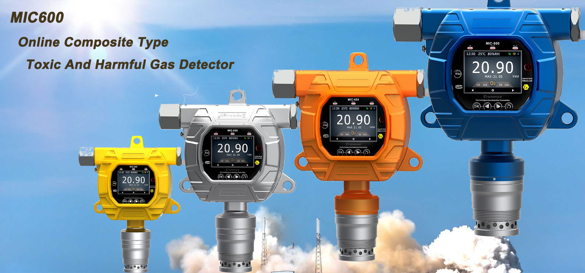 MIC600 Online VOC Fixed Gas Detector Industrial Leak Detection PID Sensor
