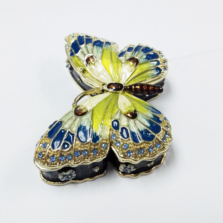 Cute butterfly shape custom portable nice hot sale jewelry box
