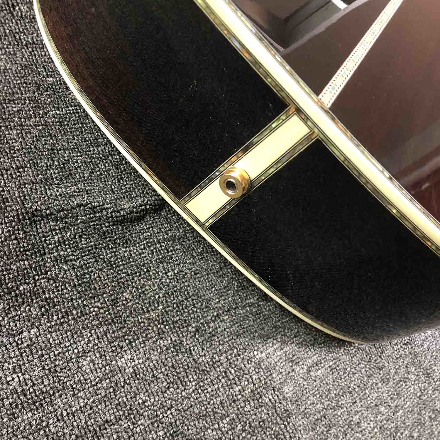 Custom 41" AAA Solid Spruce Top D Style Ebony Fingerboard Electric Acoustic Guitar