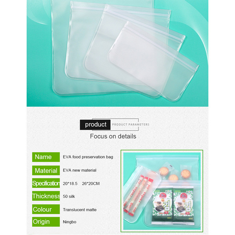 Leakproof PEVA k Packaging Bag Foldable For Fruit 28*27*5cm