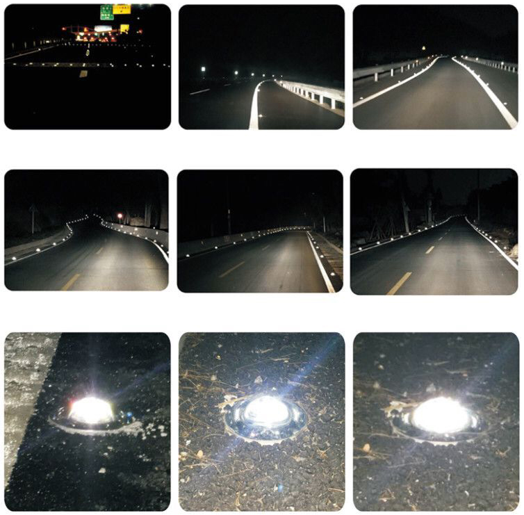 High Reflection Aluminum Road Marking Alloy Solar Power Road Stud For Road Safety