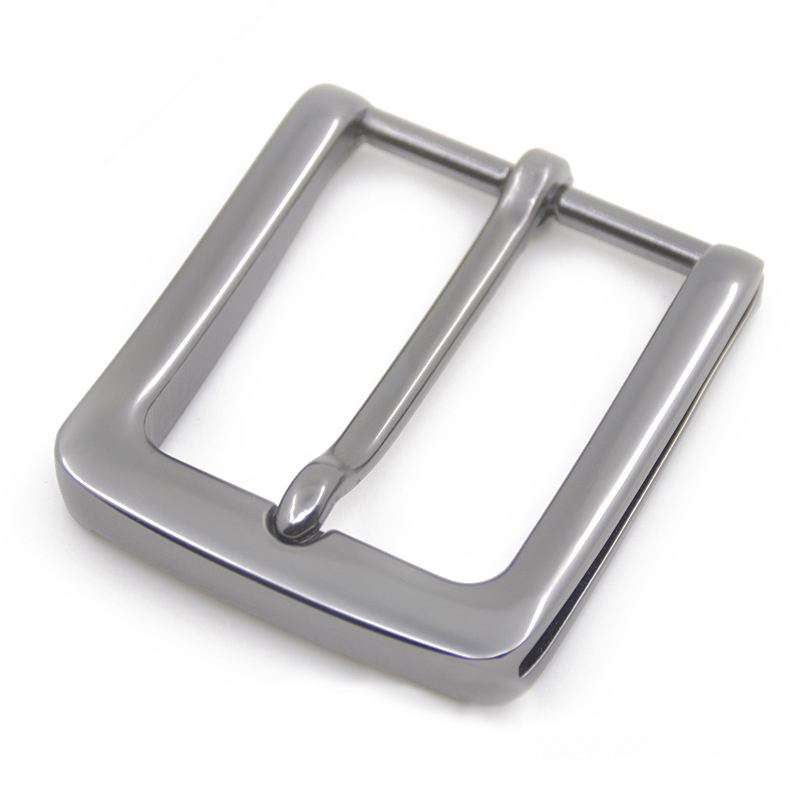 Metal 1.37 in Belt Buckle Casual Polished End Bar Single Pin Belt Buckle Leather Craft Webbing fit for 33-34mm belt