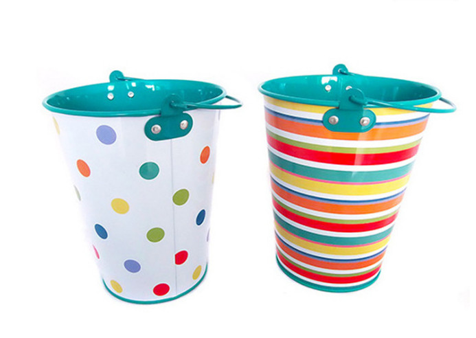 Popcorn Metal Wine Bucket 5 Gallon Galvanized Bucket With Lid