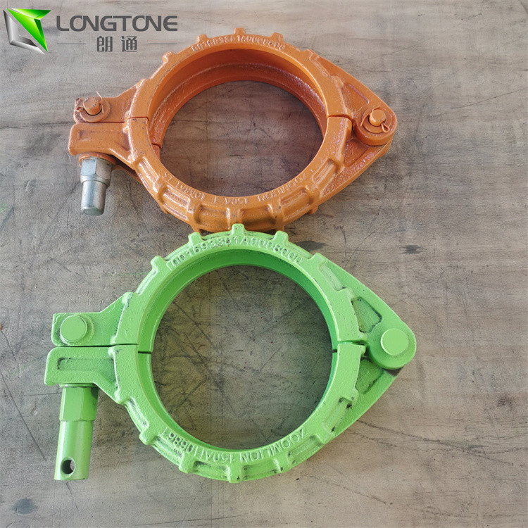 Forged 5 Inch Concrete Pump Clamp Durable Pipe Coupling Joint