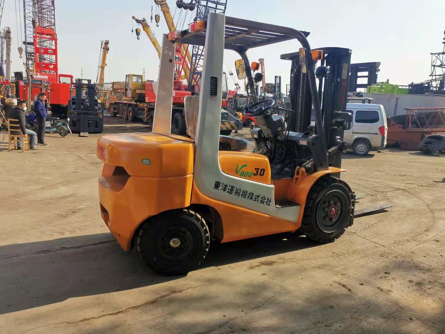Large Load Capacity 3T TCM FD30T6 Second Hand Diesel Forklifts
