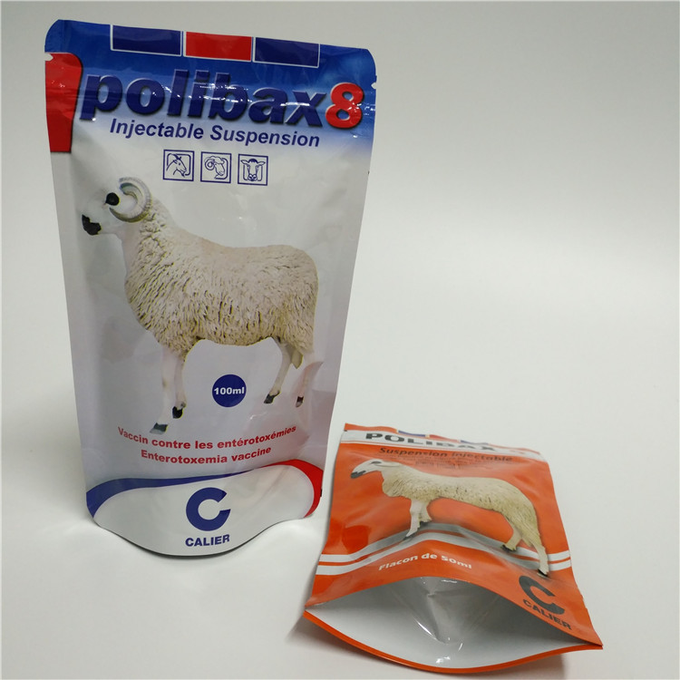 Safe Plastic Food Packing Bag Dog / Cat / Turtle / Fish Food Pouches With Reusable k