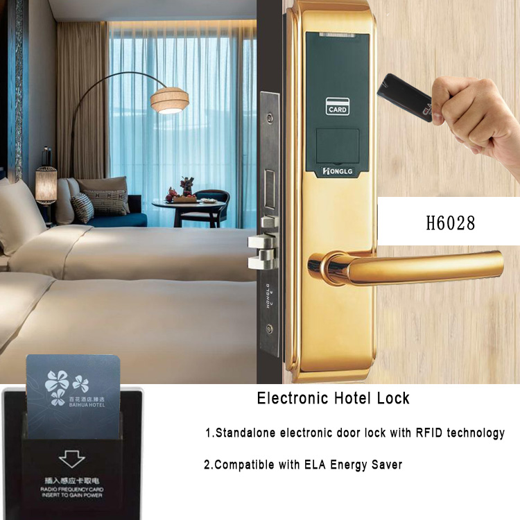RFID Keyless Hotel Door Locks / Electronic Hotel Room Door Locks